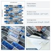 DEWOO Kitchen Backsplash Self Adhesive Wall 3D Marble Tiles Peel