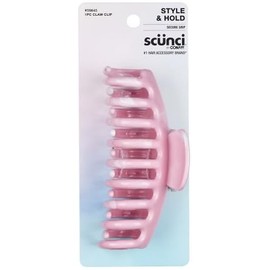 Scunci by Conair Claw Clips, Style & Hold Secure Grip, Pink - 1 Count