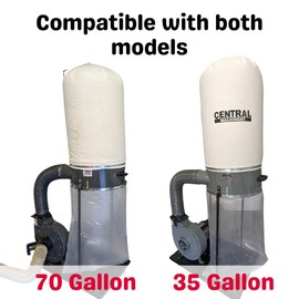 Harbor Freight Dust Collector Bags for Central Machinery 35 and 70 Gallon Dust Collectors | Made in USA