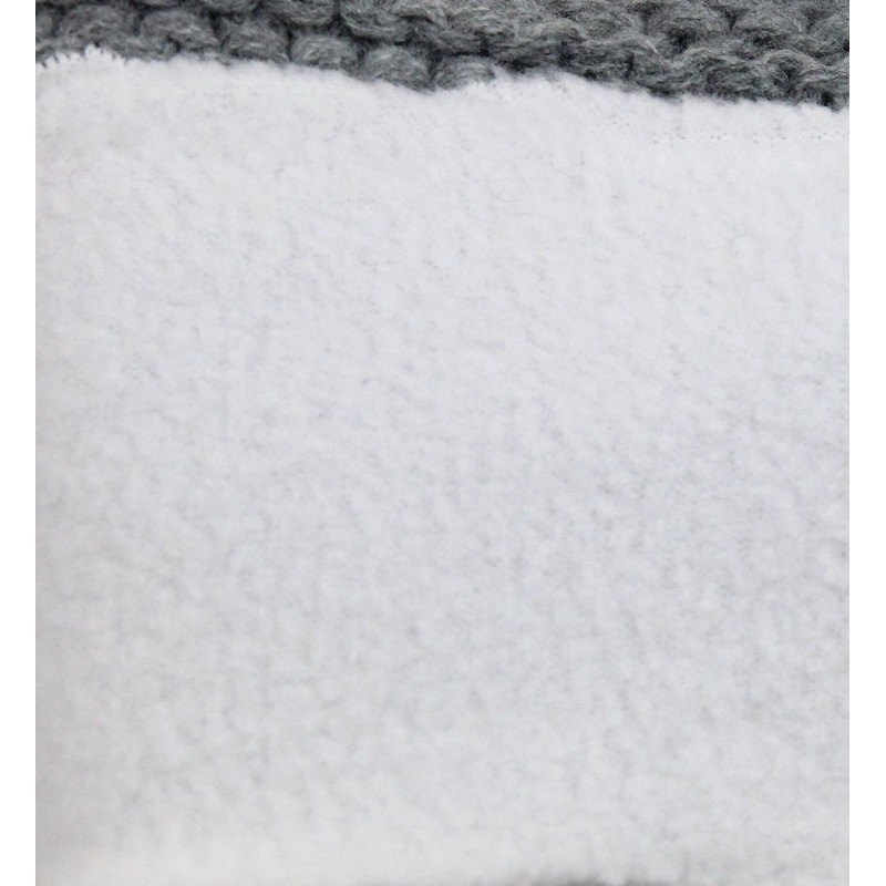 irisaa SB0119 Women's Headband Ear Protection Chunky Knit with Fleece