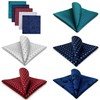 Shlax&Wing Pack of 5 Assorted Handkerchiefs for Men - Square