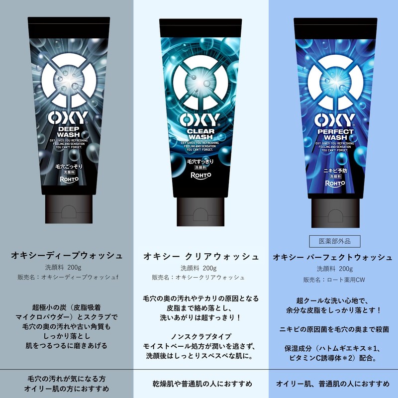 Oxy Perfect Wash Large Capacity 3-Pack with Gokujun Sachet