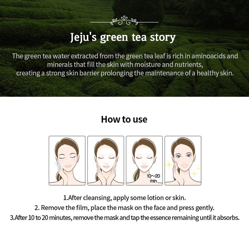 SNP Shining Nature Purity Green Tea Mask Jeju