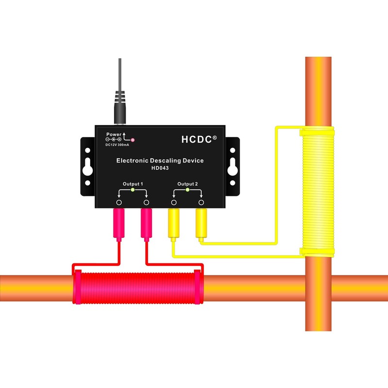 HCDC Electronic Water Descaler - Water Softener Alternative - Reduces