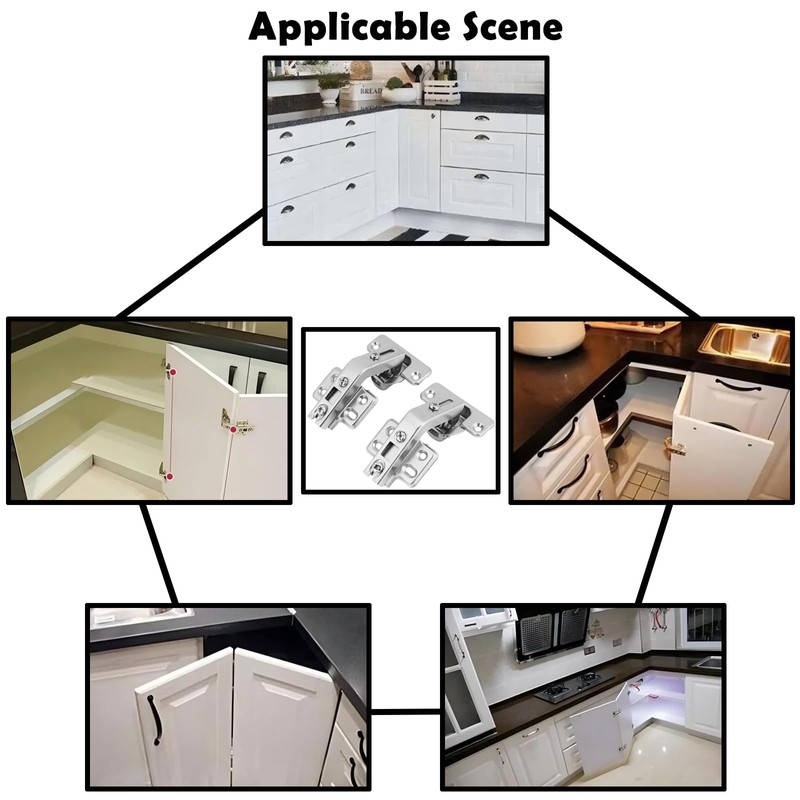135 Degree Hinges for Cabinet Doors- Cabinet Hinges with 135°