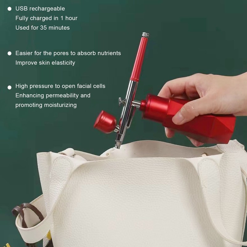 Facial Oxygen Injector High Pressure Fine Mist USB Rechargeable Handheld