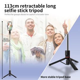 WIKNOT Selfie Stick Phone Holder with Remote Release L13