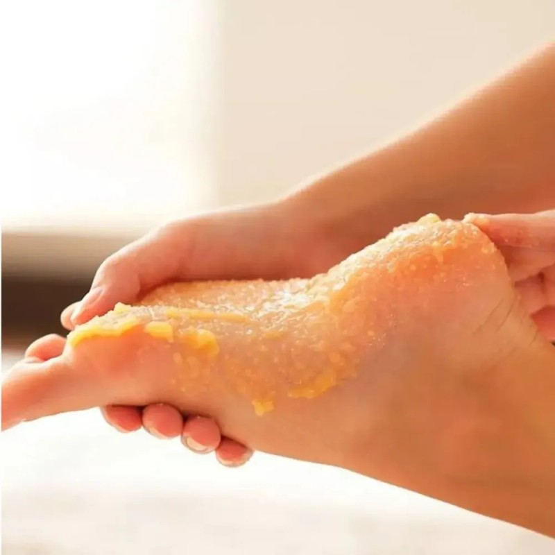 Set De 6 Tarros De Gel Exfoliante De Pies, Suaviza