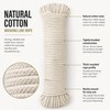 Natural Cotton Washing Line Rope 25m x 5.5mm, Braided Clothes