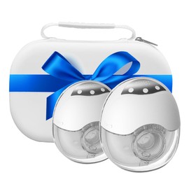 Breast Pump Hands Free Wearable Portable Electric Breast Pump with 4 Modes & 12 Levels, Rechargeable & Smart Display Double Breastfeeding Pump, 24/21/19mm Flange, 2 Pack