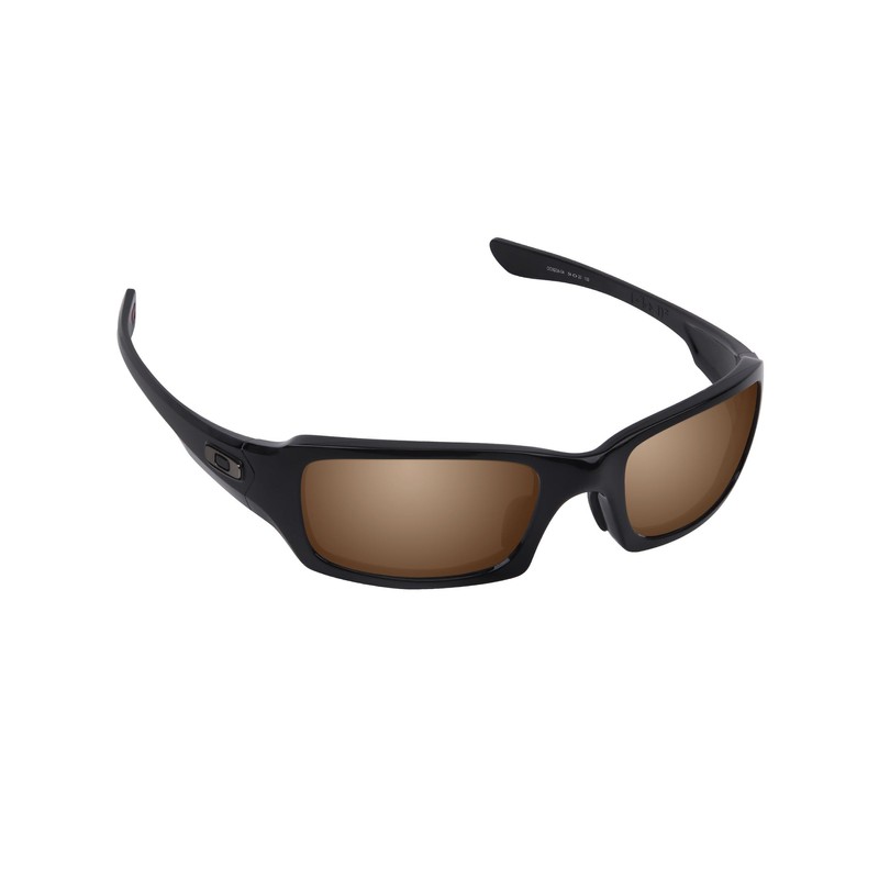 Alphax Dark Brown Polarized Replacement Lenses for Oakley Fives Squared