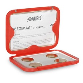 Box Magneten Schmerzen zu lindern - Auris Medimag Titanium Durchmesser 25 mm