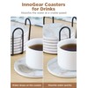 InnoGear Coasters for Drinks, 8 Pieces with Holder Absorbent Ceramic