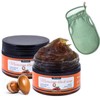 2 Pack Organic Moroccan Black Soap Soften Skin, Moisturizing Beldi