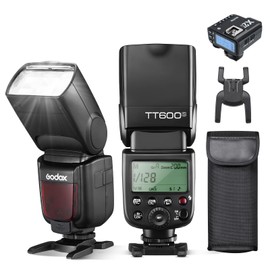 Godox TT600 HSS 1/8000s GN60 Flash Speedlite with Godox X2T-S Remote Trigger Transmitter,Built-in 2.4G Wireless X System Compatible with Sony Cameras