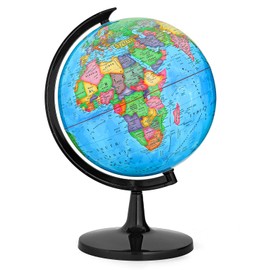 GOCHANGE Globes for Kids, 12in Geography Educational Globe for Students & Teachers, 360° Spinning Globe for Age 8+ Children's Educational Tools & Desk Decorations & Gifts