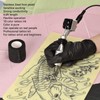 Rotary Tattoo Machine Kit Complete Professional Red Power Supply Silver
