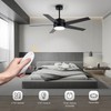 LOFIKEDI 52 Inch Modern Ceiling Fan with Light, 5 Blades,