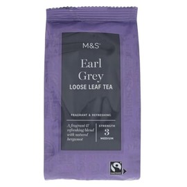 M&S Earl Grey Loose Leaf Tea, Fragrant & Refreshing with Natural Bergamot, Strength - Medium - 3, Fairtrade - 150g (1 Pack)
