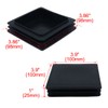 sourcing map 100mm x 100mm Plastic Square Inserts End Blanking