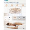 LEDIARY Caged Ceiling Fans with Lights, White Flush Mount Ceiling
