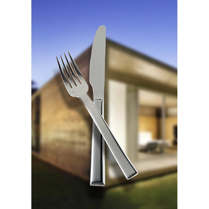 Fortessa Still 18/10 Stainless Steel Flatware Table Fork, Set of