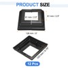 sourcing map 12Pcs Post Base Cover, 5"x4.75" (Internal Size 2.5"x2.5")