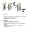 Beschläge Hamburg Door Handles Saturn 07Z SM Door Fitting Matt,