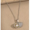Collar Concha Marina Elegante Chapado Plata 925 / Circonita