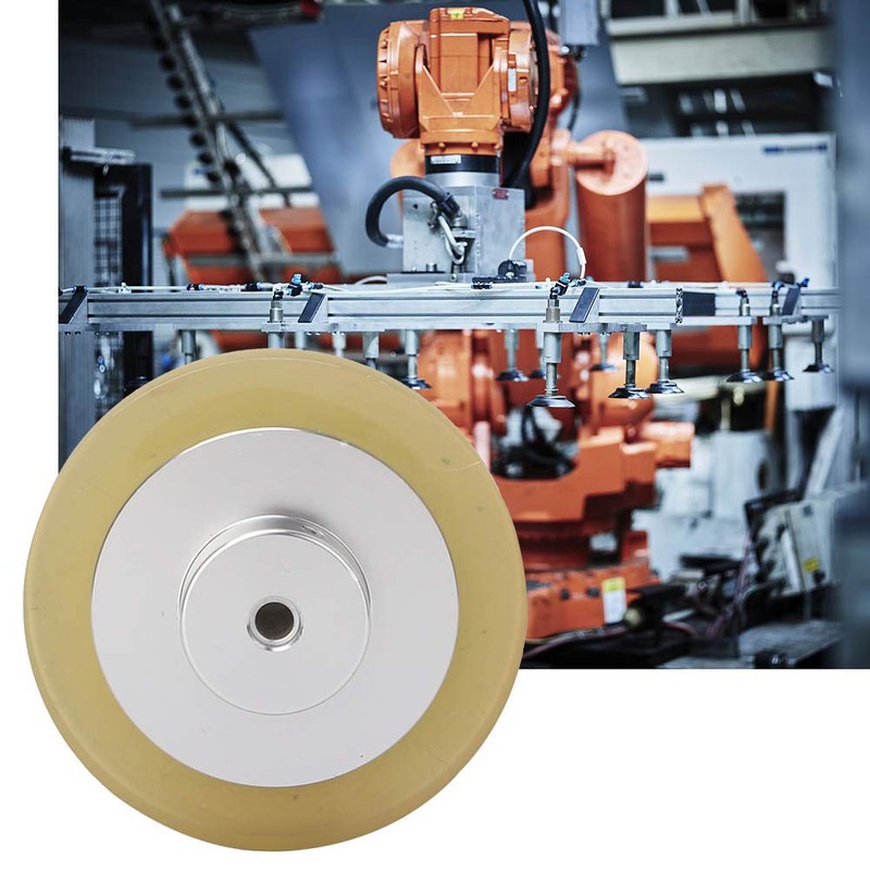 Fafeicy Encoder Measuring Wheel, Durable Non-Slip Polyurethane Rotary Encoder Wheel