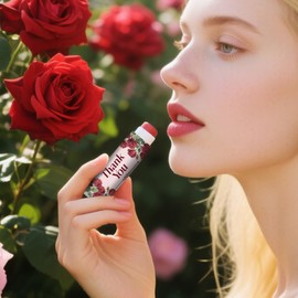 Peacoblue 160Pcs lip balm Labels Sticker for Tubes 2.1"x1.7" Flowers with Words, 8 Styles Waterproof Chapstick Labels Glossy for Homemade Lip Balm Container Wedding Baby Shower Party gifts