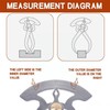 Smgda Inside Outside Calipers, Stainless Steel Thickness Gauge Spring Tool,