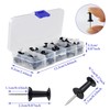 HXMJIED 100 Pcs Push Pins, Black Thumb Tacks, Head Push