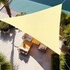 Falflor 2x2x2m Triangle Sun Shade Sail Waterproof Shade Sail Durable