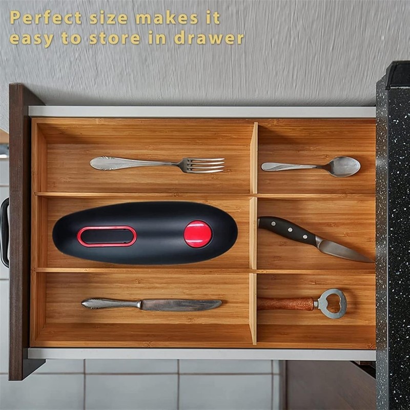 SQUADO Professional Can Opener, Electric Button One-Touch Electric Can Opener,