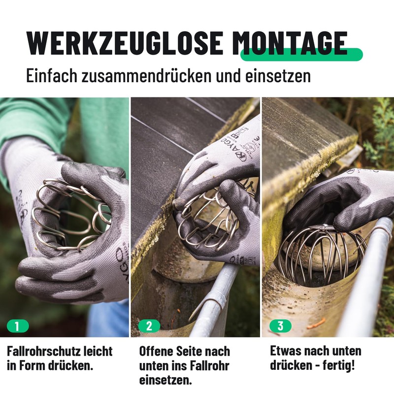 Greate Gutter Leaf Guard Stainless Steel 87 to 100 mm