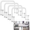 4 Pack White Mattress Slide Stopper, Non-Slip Metal Mattress Gripper