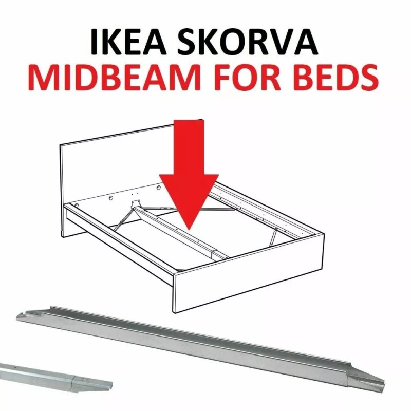 IKEA NEW IKEA SKORVA Midbeam support beam galvanized Steel Adjustable