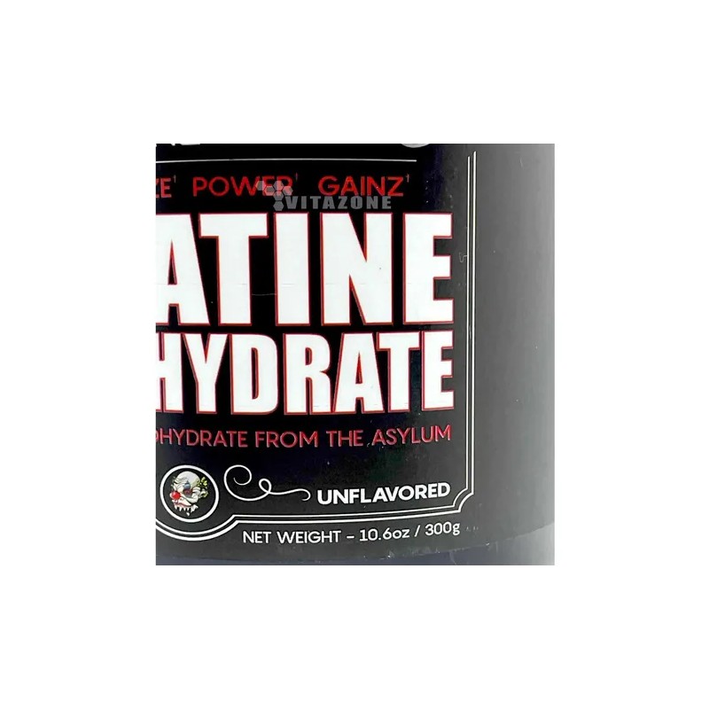 Creatina Monohidratada Insane Labz 300g 60 Servs Sin Sabor