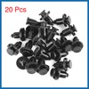 A ABSOPRO 20pcs Bumper Engine Cover Fender Clip Push Type