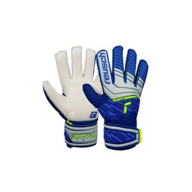 Reusch Attrakt Solid Junior Unisex Goalkeeper Gloves Vapour Grey/Deep Blue 6