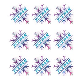 RED DRAGON Hardcore Gerwyn Price Rainbow Snowflake Dart Flights - 3 Sets Per Pack (Total 9 Dart Flights)