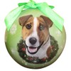 Jack Russell Christmas Ornament Shatter Proof Ball