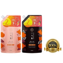 Ichi-kami Moisturizing Hair Wash & Conditioner Refil Set 660ml And 660g 2024 Renewal Version