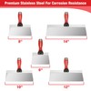 Goldblatt Drywall Knife Set, 5-Pieces Stainless Steel Taping Knives -