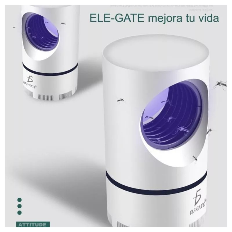 Ele-Gate 2 Piezas Lámparas Repelentes Mata Mosquitos Eléctrica Luz Uv