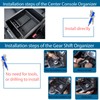 JDMCAR 2PCS Upgrade Gear Shift Organizer Tray and Center Console