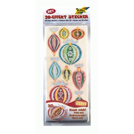 Folia 1312 – 3D Effekt Sticker 6 Blatt Christmas Set 1 sortiert