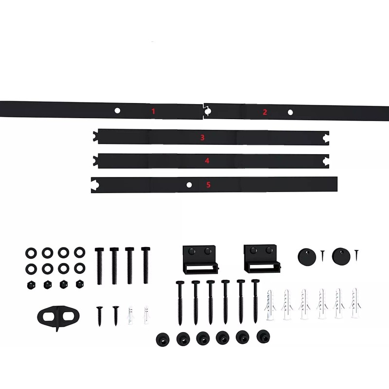 G&J 6.6 ft Sliding Barn Door I Type Hardware 5