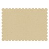 Unique 16078 - Scalloped Kraft Paper Placemats - 8 Count